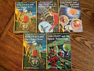 Set Of 4 Tom Swift Jr.  Adventure Books 13,  17,  20,  21 - Set