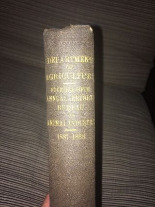 Us Department Of Agriculture Bureau Of Animal Study 1887 And 1888 2