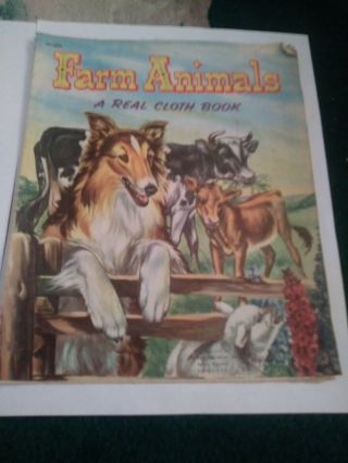 Vintage 1951 Childrens Book Farm Animals