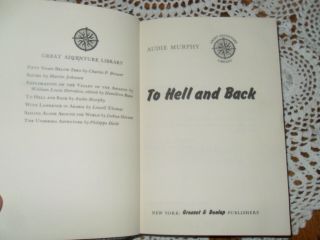 To Hell and Back by Audie Murphy 1949 1st edition Hardcover 3