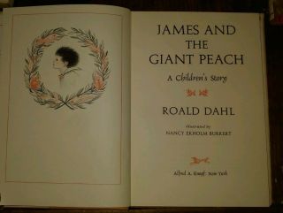 JAMES AND THE GIANT PEACH 1961 1st Edition ROALD DAHL Hardcover w Dust Jacket 5