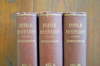 1890 Alfred Edersheim The History Of The Old Testament - Devotionally Improved