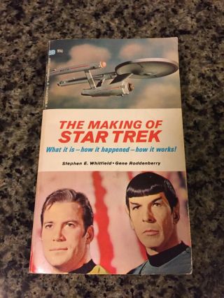 The Making Of Star Trek - Whitfield/roddenberry - First Paperback 4th Printing 1969