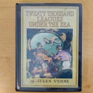 Twenty Thousand Leagues 1955 Illustrated Color Hc Book Verne Scribners 20000 Vtg