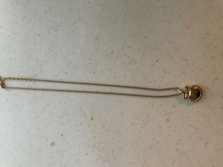 Vintage Burberrys Of London Gold Necklace & Symbol