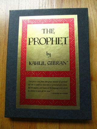 The Prophet By Kahlil Gibran,  Knopf Boxed Edition,  1971
