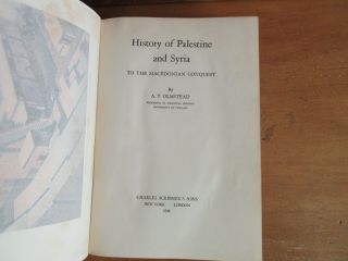 Old HISTORY OF PALESTINE / SYRIA Book ANCIENT HOLY LAND HEBREW EGYPT ARCHAEOLOGY 2
