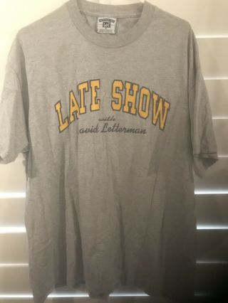Late Show With David Letterman Vintage T Shirt Xl