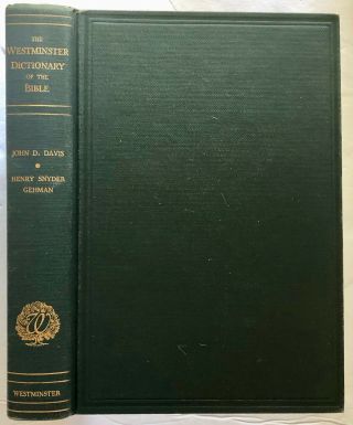 Vintage Westminster Dictionary Of The Bible John D.  Davis 1944 Book