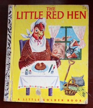 Vintage 1942 “the Little Red Hen” A Little Golden Book Children’s