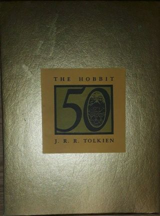 The Hobbit 50th Anniversary Edition Gold Book And Slipcover