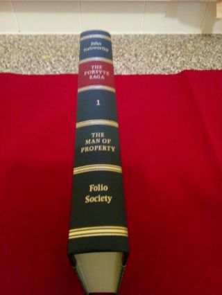 Book Hardback.  The Forsyte Saga.  Folio Society.  Three volumes.  Complete. 2