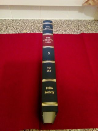 Book Hardback.  The Forsyte Saga.  Folio Society.  Three volumes.  Complete. 4