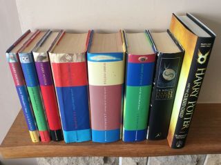 Full Set 8 Harry Potter Books Inc Cursed Child Hb/djs Mostly Bloomsbury 1st Eds