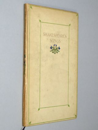 SONGS From the PLAYS of SHAKESPEARE (1913) Illuminated by Edith Ibbs lithographs 2