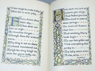 SONGS From the PLAYS of SHAKESPEARE (1913) Illuminated by Edith Ibbs lithographs 6