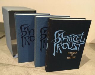 Folio Society Marcel Proust In Search Of Lost Time 3 Books Slipcase Box Set Vgc