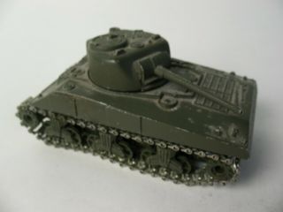 Vintage Solido Made In France Sherman M4 A3 Military Tank Toy