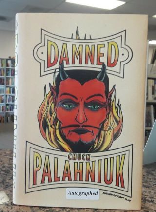 Chuck Palahniuk Damned Signed 1st Edition With Two Wish You Were Here Postcards