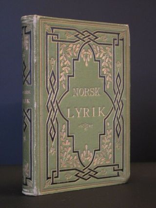 Norsk Lyrik Kristofer Randers 1886 1st Edition Norwegian Language Poetry/poems