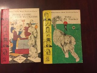 2 Whitman Big Tell - A - Tale Books: Here Come The Tuckers & Toby Tucker