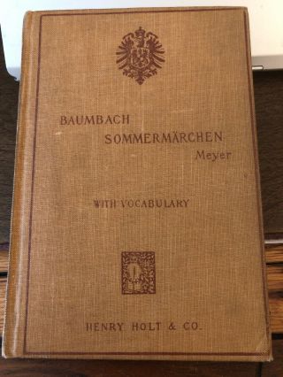 Sommermarchen Von Rudolf Baumbach 1900 Printing