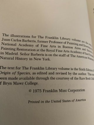 Franklin Library Charles Darwin The Origin Of Species 4