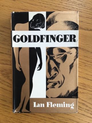 Goldfinger - Ian Fleming James Bond 1959 1st Edition Book Club - Dj -