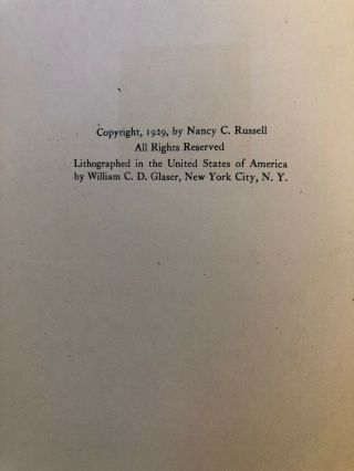 Historical Inscriptions in “Good Medicine” by C.  M.  Russell,  1st Ed. ,  1929 4