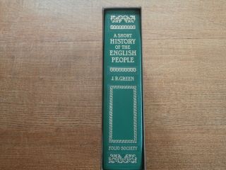 A Short History of the English People J R Green Folio Society 1992 c/w Slipcase 2