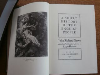 A Short History of the English People J R Green Folio Society 1992 c/w Slipcase 3