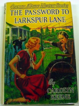 Nancy Drew Password To Larkspur Lane No.  10 1955a - 44 Print Hcdj Carolyn Keene