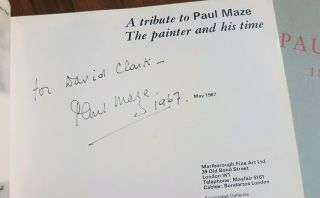 Paul Maze Painter Signed 2 X Catalogues