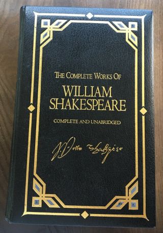 The Complete Of William Shakespeare Leather Bound Hardcover Unabridged