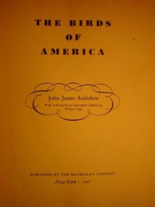 THE BIRDS OF AMERICA.  JOHN JAMES AUDUBON.  1946. 5