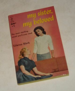 Unread 1958 Berkley Books My Sister,  My Beloved Sleaze Pb Book Photo Cv Lesbian