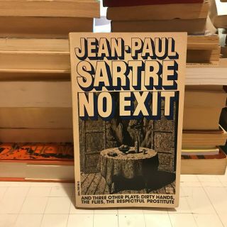 Jean - Paul Sartre No Exit V - 16 Play Theatre Existential Book And Three Other Flie