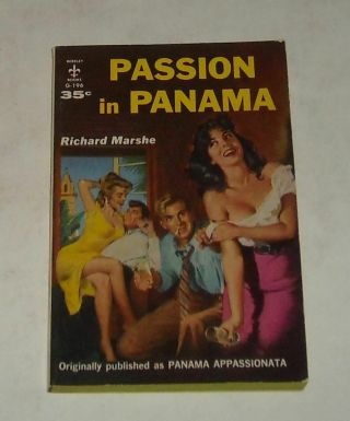 Unread 1951 Berkley Books Passion In Panama Sleaze Pb Book Gga Sexy Wild Women