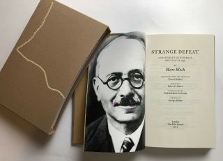 Great Folio society edition slipcase Strange Defeat Bloch WW2 History Nazi photo 3