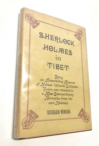 Sherlock Holmes In Tibet Hardcover By Richard Wincor (1968)