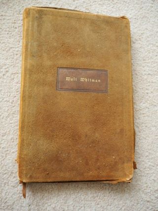 The Essay On Walt Whitman - Robert Louis Stevenson - 1900 Ed