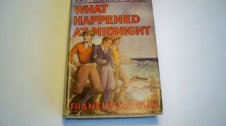 The Hardy Boys: What Happened At Midnight.  D/j White Spine,  Tan Cover,  Orange Ep