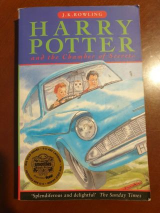 Harry Potter And The Chamber Of Secrets Bloomsbury 1998 1st Edition 1st Print