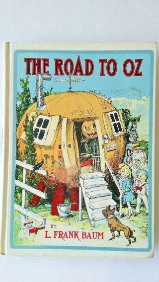 Vtg The Road To Oz White Edition Hardback Book L.  Frank Baum Wizard Of Oz Series
