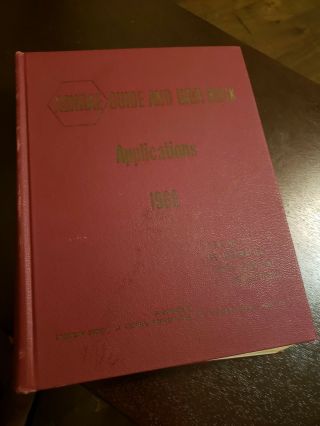 Ashrae Guide And Data Book Applications For 1968 Hc