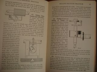 Old MILLING - MACHINE PRACTICE / WORK Book INDEXING MACHINIST METAL - WORK MACHINERY 6
