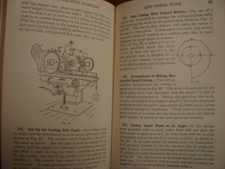 Old MILLING - MACHINE PRACTICE / WORK Book INDEXING MACHINIST METAL - WORK MACHINERY 8
