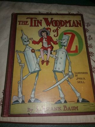 Vintage The Tin Woodman Of Oz Book 1918 Hardback Great Shape