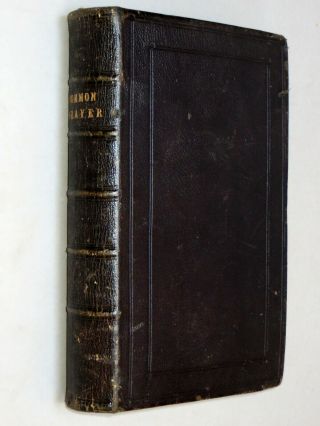 The Book Of Common Prayer (c.  1850) Full Leather Bound Binding Psalms Of David &c