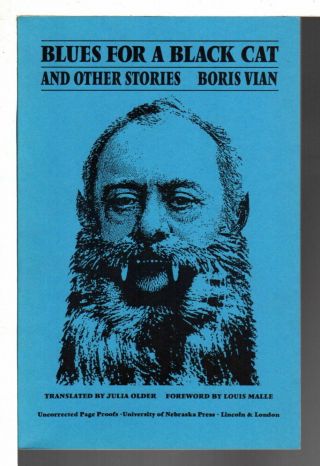 Boris Vian Blues For Black Cat & Other Stories Literature In Translation 1992